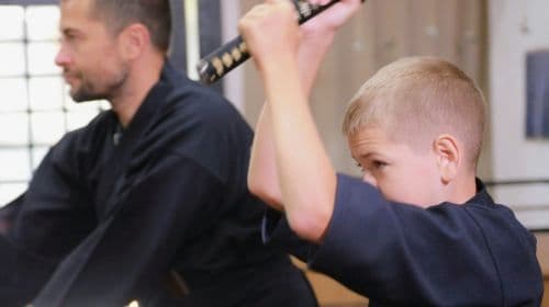 Trial slashing in Bushido with Samurai Sword real sharpneses near Osaka castle