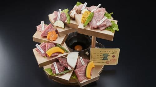 Ushi Toku Butcher Shop – Voucher na zestaw premium yakiniku (3 opcje do wyboru) w oddziale Namba Dotonbori