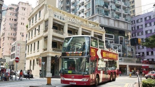 Tour panoramici Hop-On Hop-Off illimitati Big Bus di Hong Kong (scoperti)