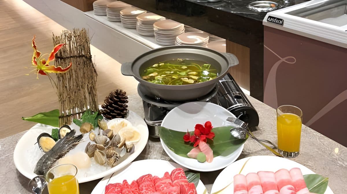 Jiaoxi Zhongtian Hot Spring Resort Hotel Abendessen für 2 Personen + 90-minütiges Thermalbad-Ticket (Feiertag 2 Personen + NT$660)