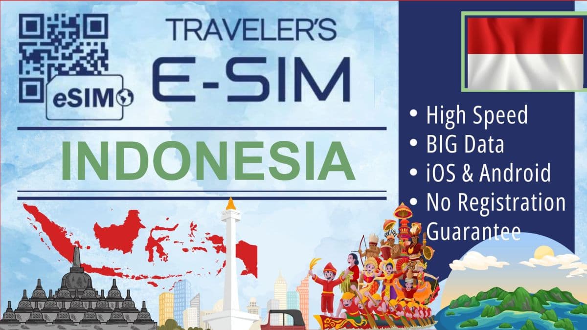 E-SIM Indonesia 데이터 플랜 - 여행용 E-SIM 인터넷 - 총 데이터 e sim