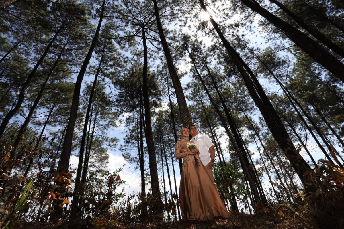 Polowanie na wschód słońca na wzgórzu Kediwung Hill
