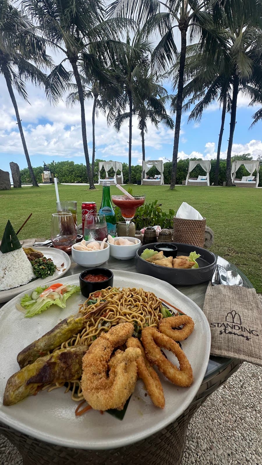 Standing Stones Beach Restaurant at The Royal Purnama Luxury Villas