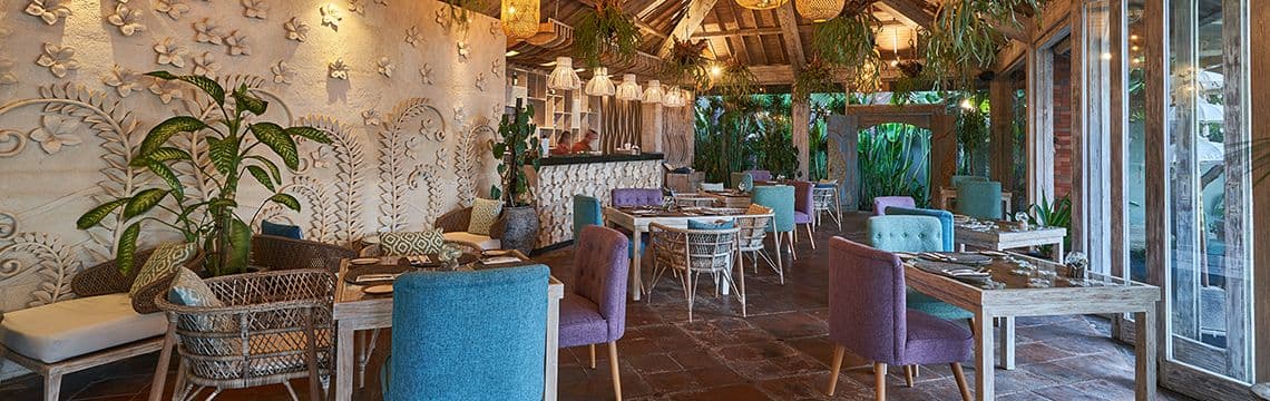 Standing Stones Beach Restaurant at The Royal Purnama Luxury Villas