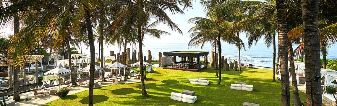 Standing Stones Beach Restaurant at The Royal Purnama Luxury Villas