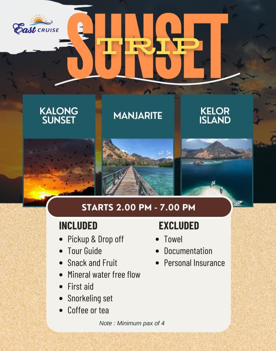 Sunset Trip Labuan Bajo By East Cruise