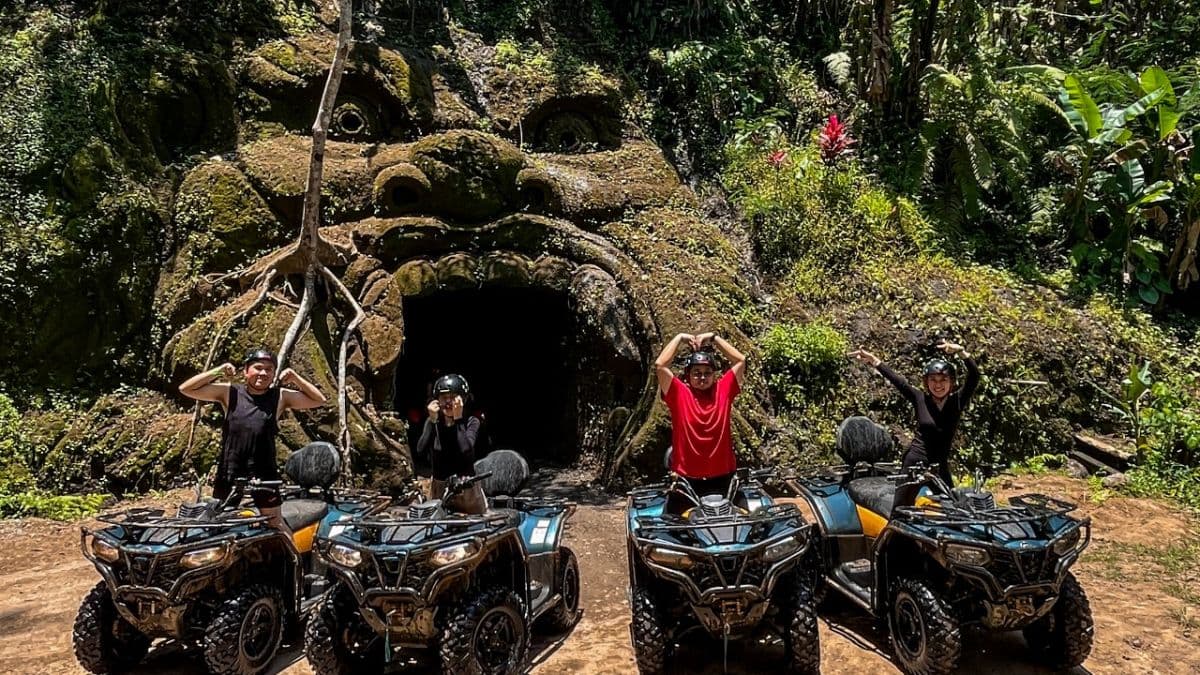 Temple Run Gorilla Cave ATV Quad Bike And Ubud White Water Rafting