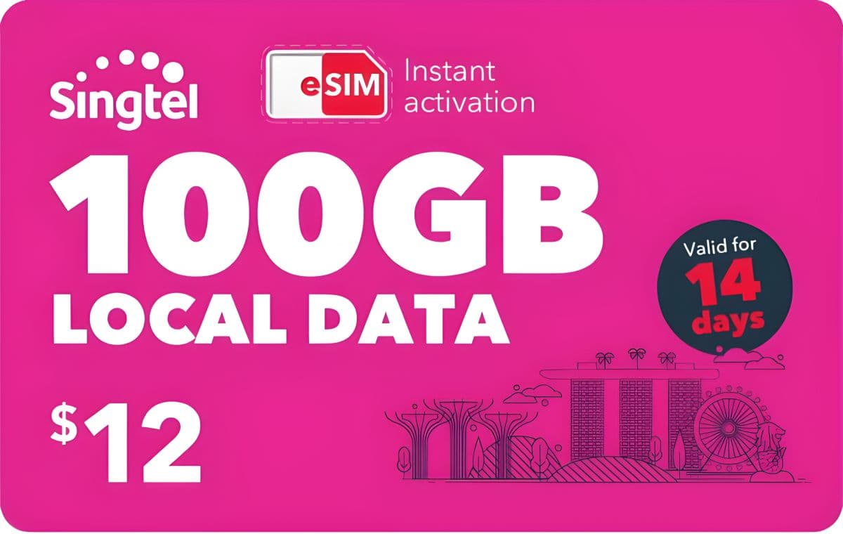 Singtel 5G+ Data eSIM