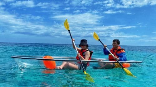 Liuqiu Island Kayaking 1-2.5 hours [Transparent Canoe & Snorkeling | Swimming with Sea Turtles | East Coast Canoe Club-Xiaoliuqiu Base]