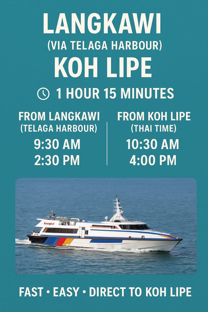 Langkawi - Koh Lipe Ferry Transfer Ticket