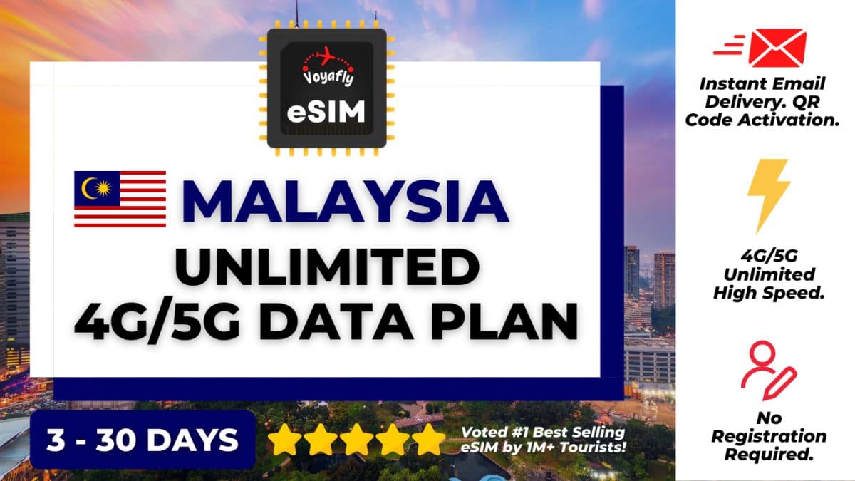 Malaysia - Unlimited 4G/5G Data eSIM