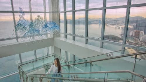 Haeundae X the Sky Observation Deck in Busan, South Korea
