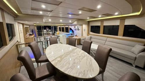 Hong Kong Special Sightseeing Victoria Harbour Night Cruise (90ft Super Yacht) Transport Passes