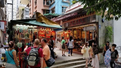 Hong Kong Strolling through Central - Star Ferry Ferris Wheel Man Mo Temple Open Top bus one-day tour Exquisite Small Group Day Tours