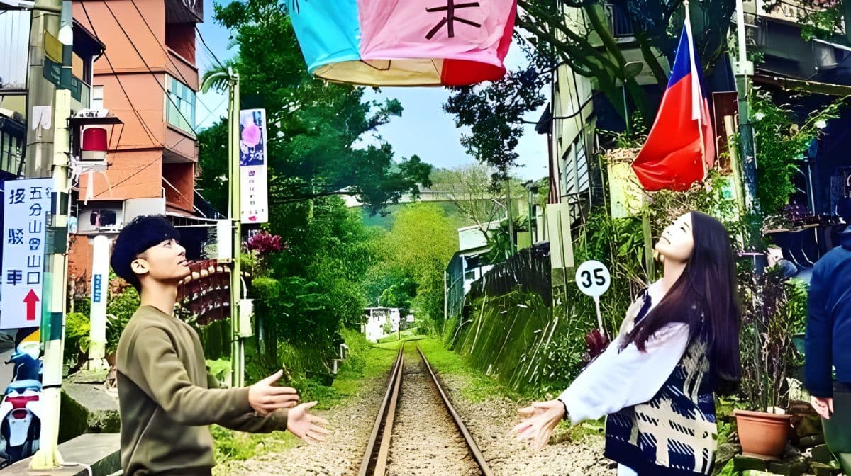 New Taipei City | Pingxi Shifen Old Street Sky Lantern Blessing Experience | Auspicious Sky Lantern