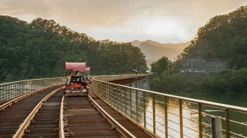De Seul: Excursão de um dia para a Ilha Nami, Jardim Coreano e Rail Bike