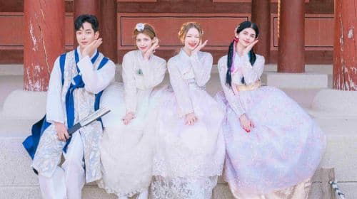 [Zawiera bilet wstępu do pałacu Gyeongbokgung] Wypożyczalnia hanboków z usługą stylizacji fryzur w Hanboknam