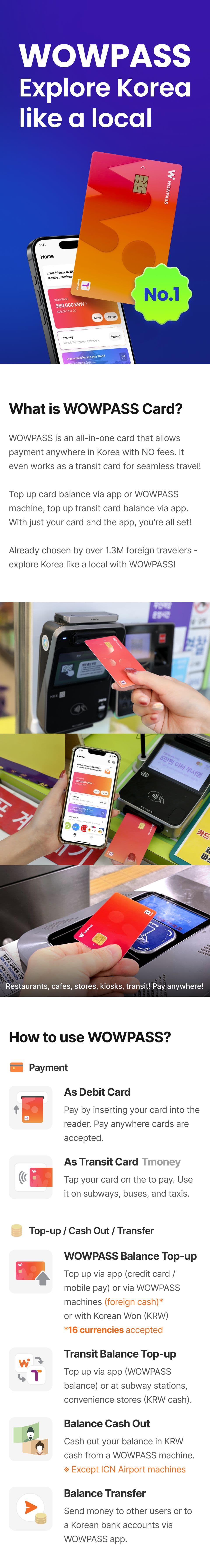 [Tarjeta prepago] Tarjeta WOWPASS