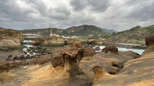 Departing from Taipei | 1-day tour to Shifen Old Street + Shifen Waterfall Park + Jiufen Old Street + Yehliu Geopark Day Tours