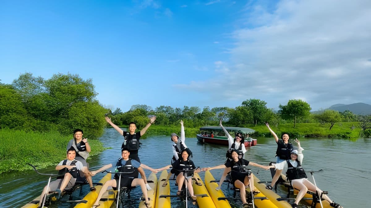 Yilan | Dongshan River Ecological Park | Bilety na rejs łodzią elektryczną i wodny rower