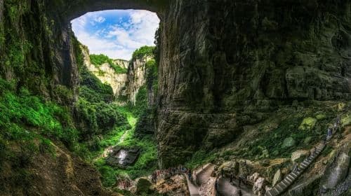 Chongqing Wulong Tiansheng Three Bridges + Longshuixia Ground Crack (English guide optional)|World Natural Heritage Day Tours