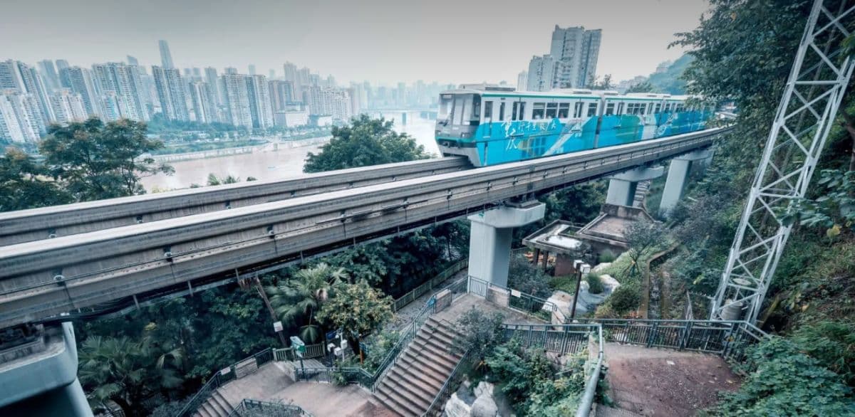 Chongqing:Sky Eye,Art Museum,Liziba Trains in a Day