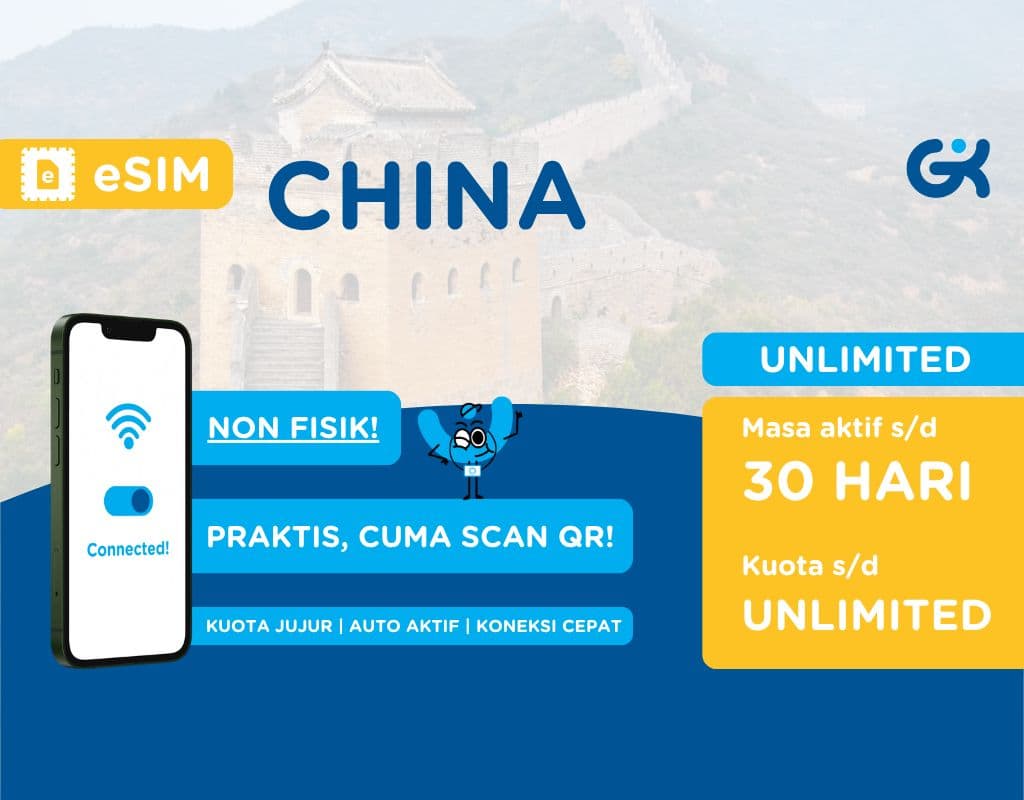 eSIM China Pure Unlimited | Travel SIM China Global Komunika