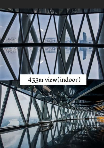 Guangzhou：Canton Tower skyview Ticket 433m/450m/488m