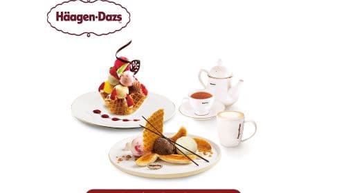 Haagen-Dazs Afternoon Tea Option für zwei Personen (zur Nutzung vor Ort) Xike Gutschein