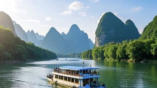 Li River 3 Star Cruise from Guilin to Yangshuo + Lunch + Pick up