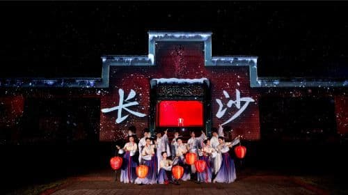 Twilight River Dance of Snowflakes