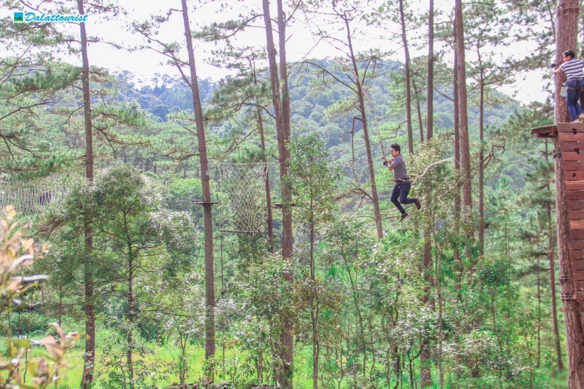 High Rope Course Adventure at Datanla Waterfall