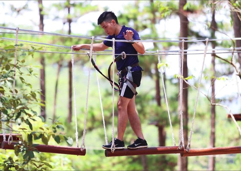 High Rope Course Adventure at Datanla Waterfall