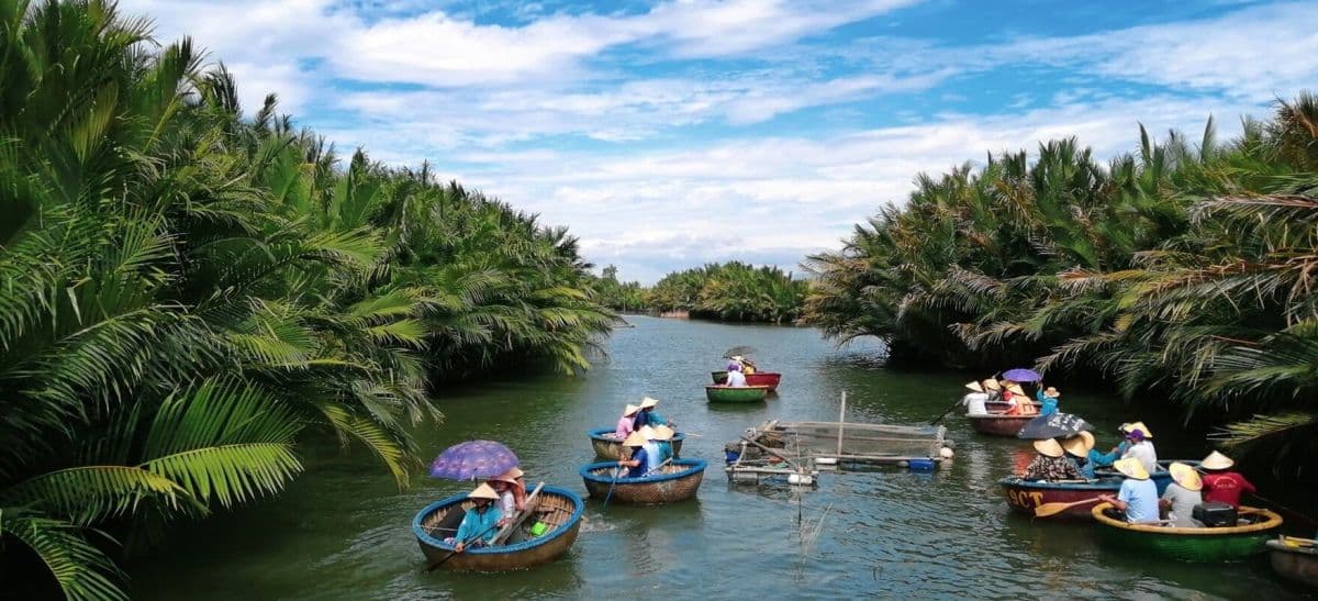 Cam Thanh Coconut Basket Boat in Hoi An