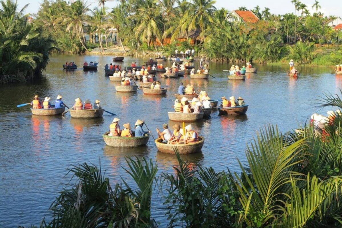 Cam Thanh Coconut Basket Boat in Hoi An