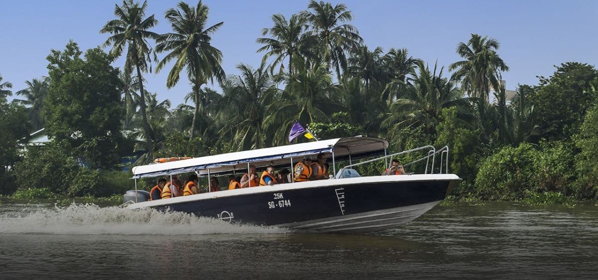 Túneles de Cu Chi en lancha rápida por el río Saigón - Medio día