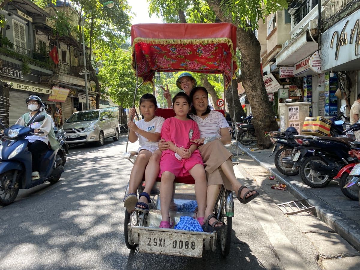 Hanoi Old Quarter: 45分シクロツアー