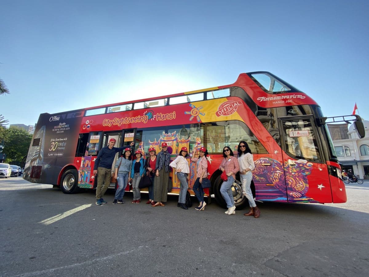 Ha Noi - City Sightseeing Double-Decker Bus Ticket