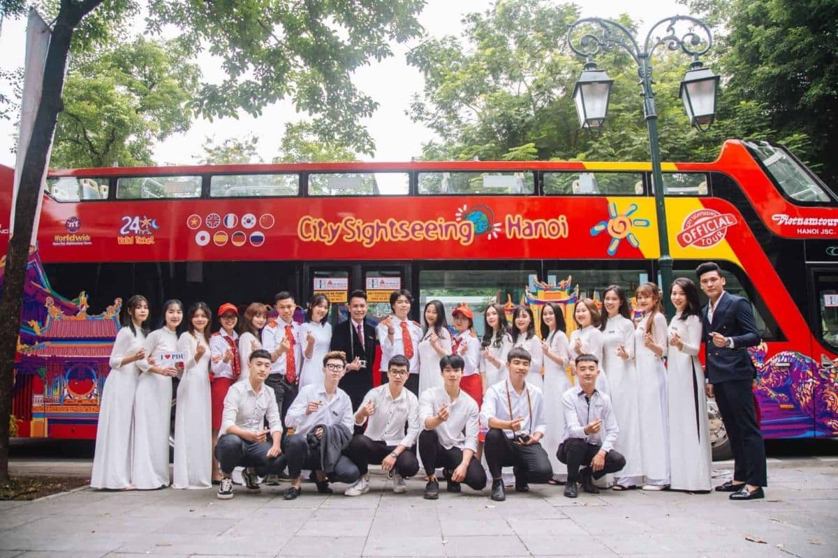 Ha Noi – Ticket für den City Sightseeing Doppeldeckerbus