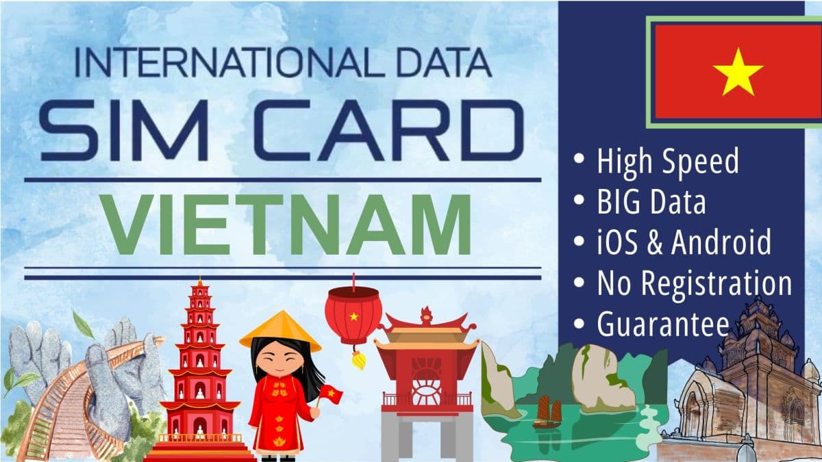 Sim Card Vietnam Data Plan - Tourist Simcard Internet Travel Package - Daily Data