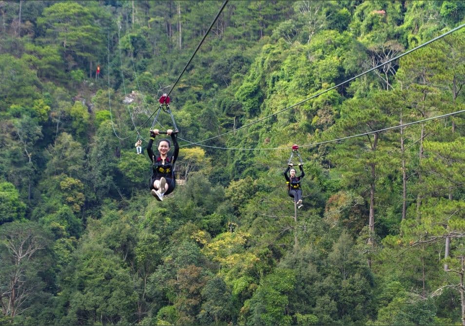 Zipline Experience at Datanla Waterfall