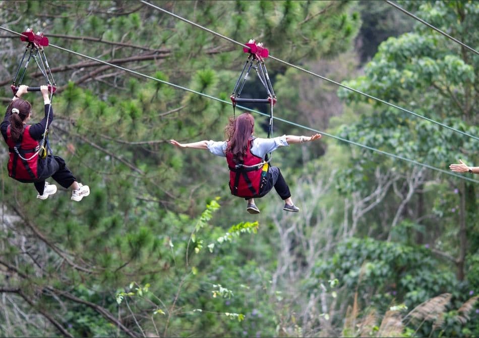 Zipline Experience at Datanla Waterfall