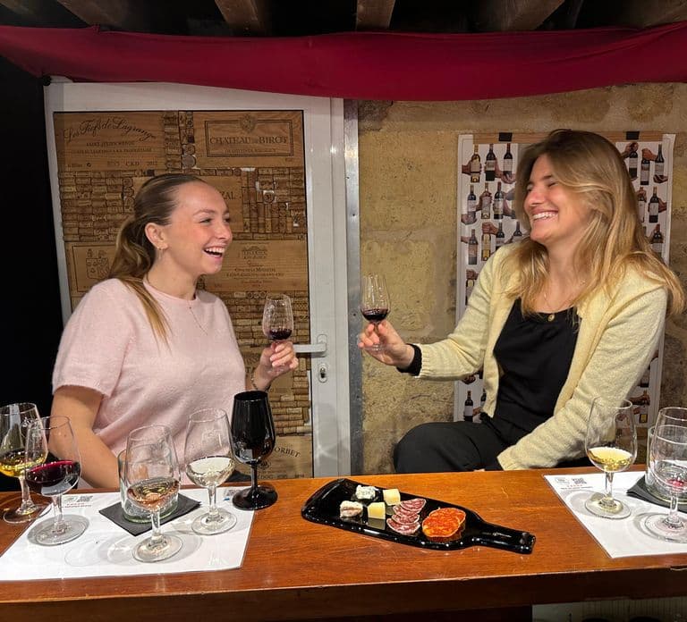 Bordeaux wine: tasting class 4 red wines pairing charcuterie