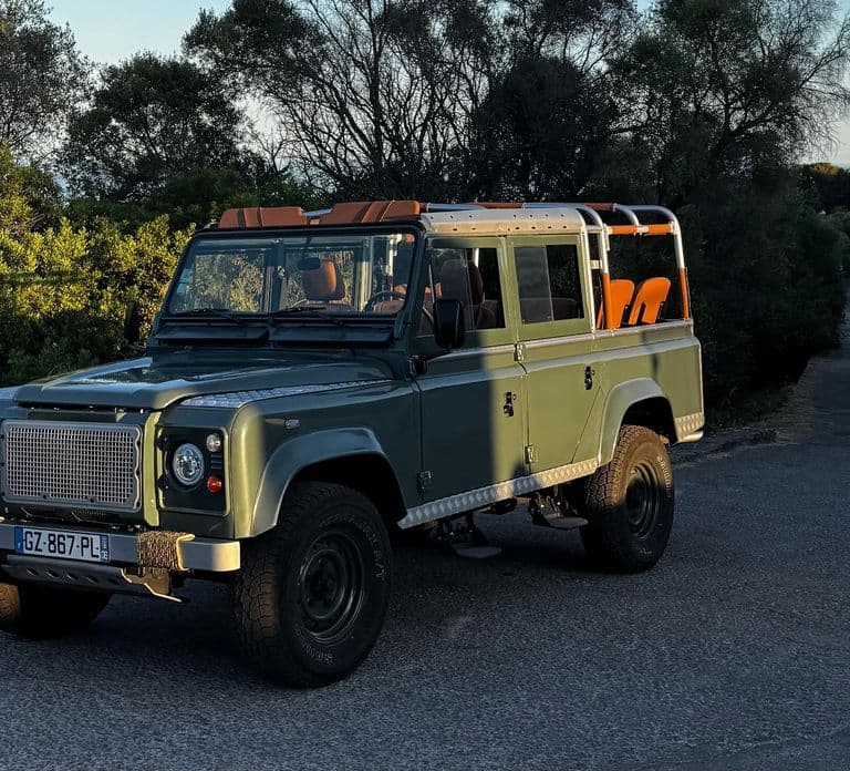 Nice: Sunset & Wine Tasting in Defender with Panoramic Views
