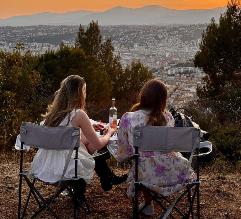 Nice: Sunset & Wine Tasting in Defender with Panoramic Views