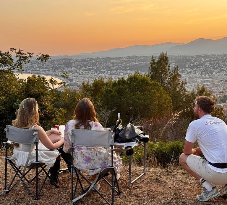 Nice: Sunset & Wine Tasting in Defender with Panoramic Views