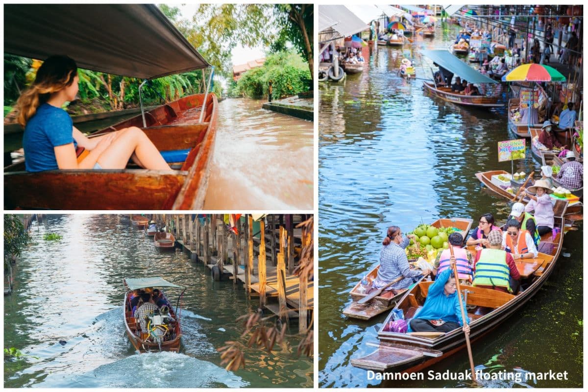 Klassische Thailand-Tagestour - Damnoen Saduak Floating Market & Elephant Camp