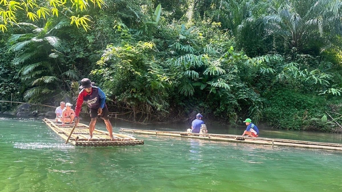 Day trip Bamboo Rafting in Phang Nga Include Transfer