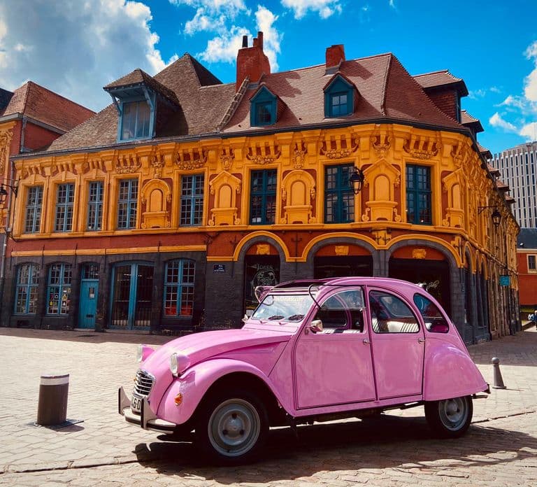 Lille Driving Tour by Convertible Citroen 2CV