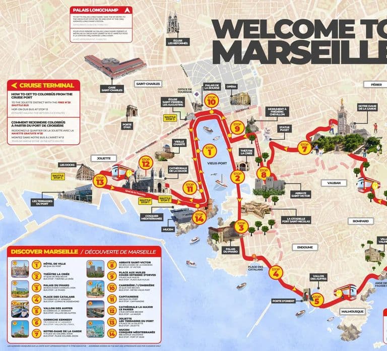 Marseille: City Sightseeing Hop-On Hop-Off Bus Tour